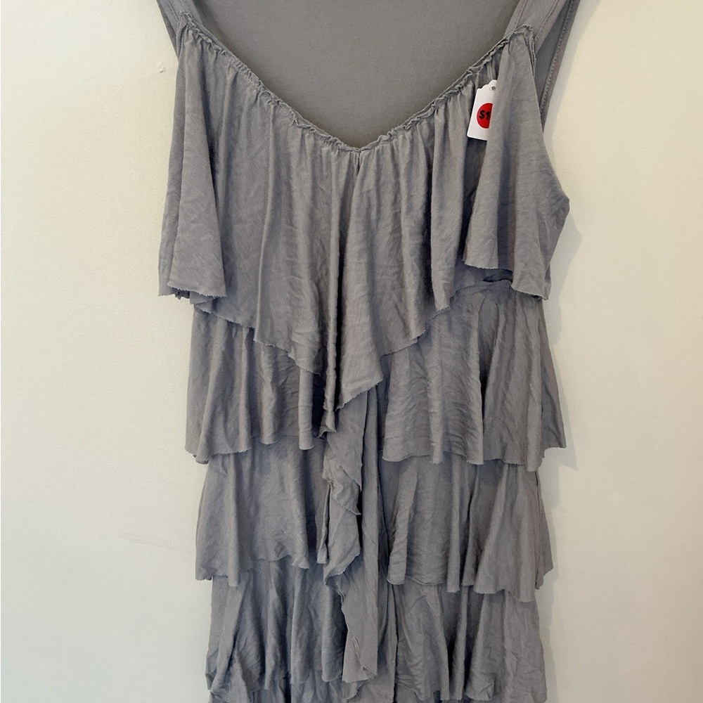 Blush Gray Layered Dress